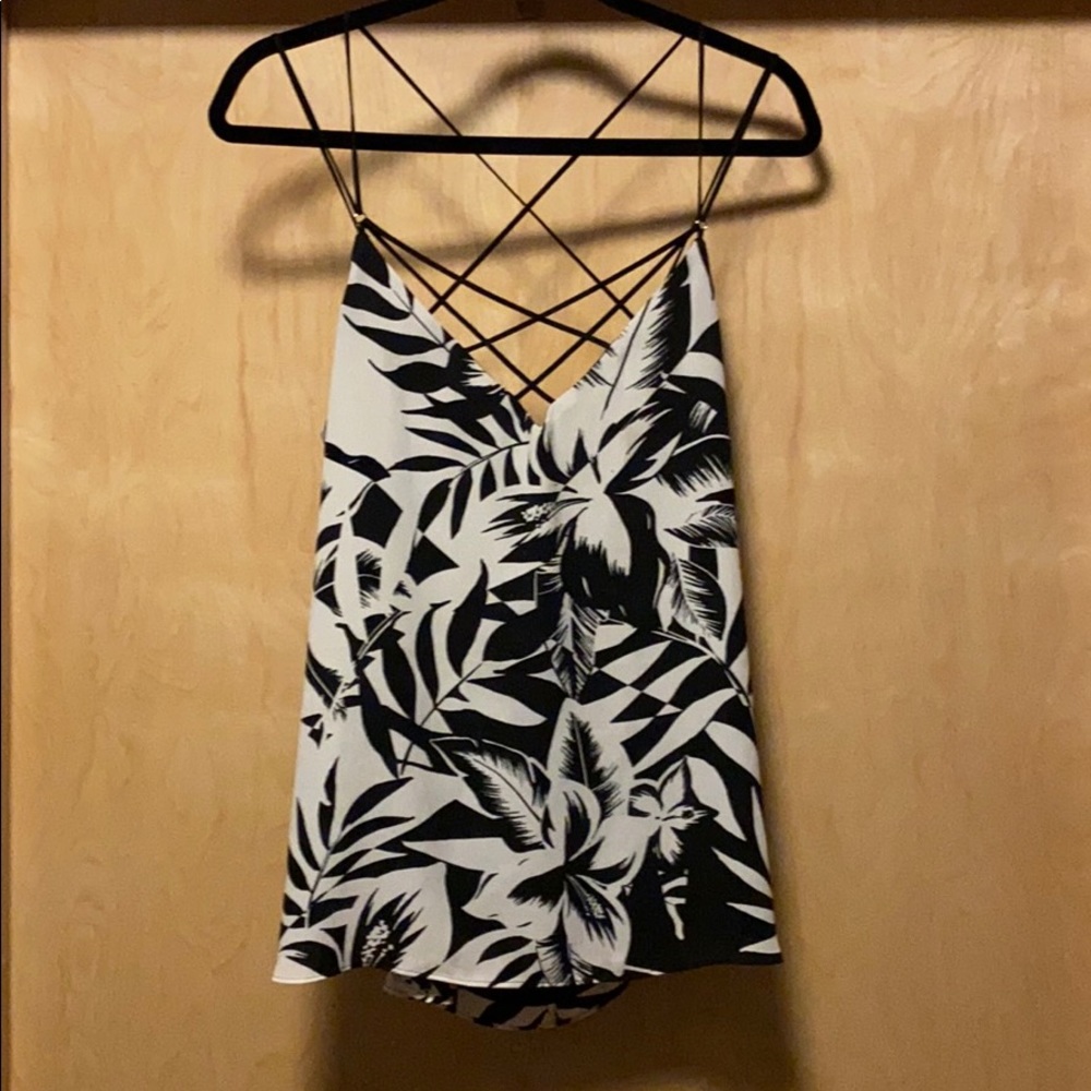 Express Criss Cross Floral Cami